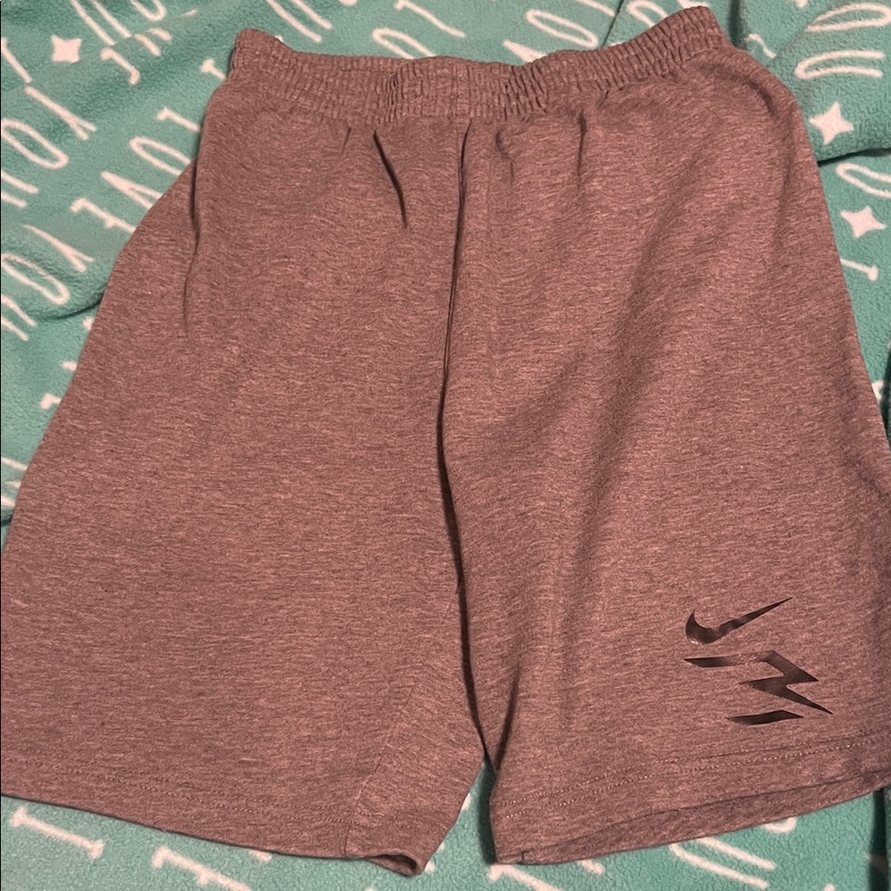 Nike Boys Heather Gray Athletic Shorts